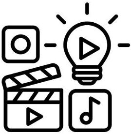 Content Marketing service logo – SEO content creation and brand storytelling